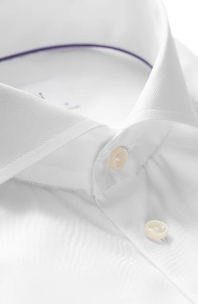 Shop Eton Slim Fit Solid Dress Shirt In White