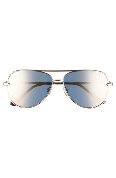 Shop Quay High Key Mini 51mm Aviator Sunglasses In Gold/ Gold