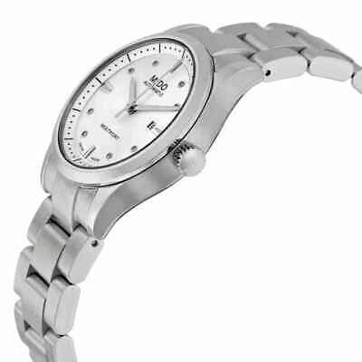 Pre-owned Mido Multifort Automatic Silver Dial Ladies Watch M005.007.11.036.00