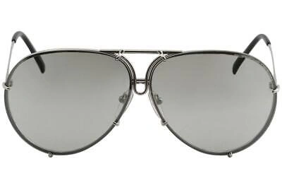 Pre-owned Porsche Design P8478 P'8478 B Titanium Pilot Sunglasses 66mm W/extra Lenses In Green