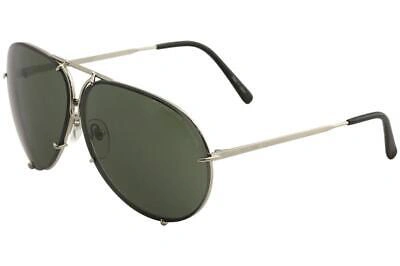 Pre-owned Porsche Design P8478 P'8478 B Titanium Pilot Sunglasses 66mm W/extra Lenses In Green