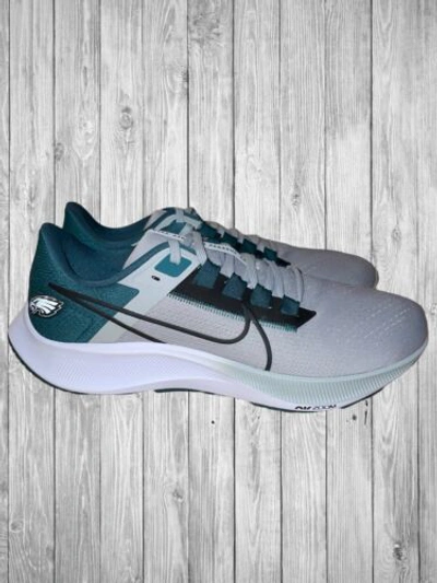 Nike Men's Air Zoom Pegasus 38 (NFL Philadelphia Eagles) Running Shoes in Grey, Size: 12 | DJ0824-001