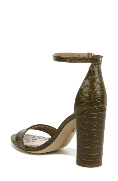 Shop Sam Edelman Yaro Ankle Strap Sandal In Fir Green