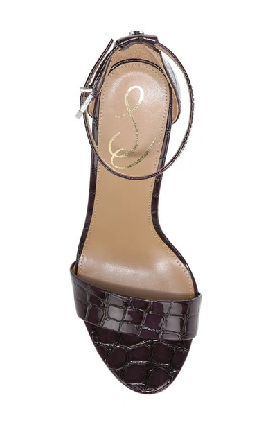 Shop Sam Edelman Yaro Ankle Strap Sandal In Eggplant