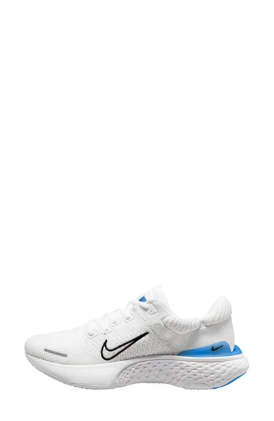 Shop Nike Zoomx Invincible Run Flyknit Running Shoe In White/ Black/ Blue