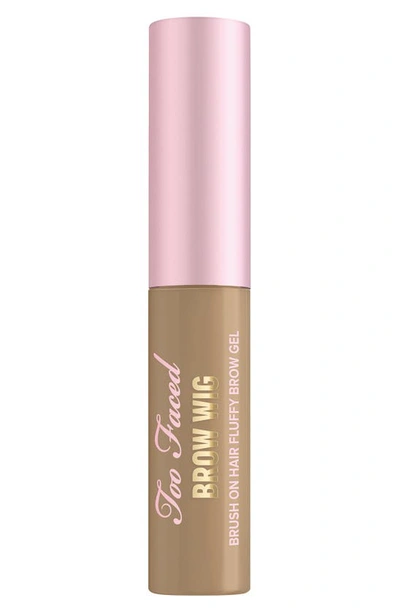 Too Faced Brow Wig Brush On Eyebrow Gel Dirty Blonde 0.19 oz / 5.5 ml In Dirty Blonde