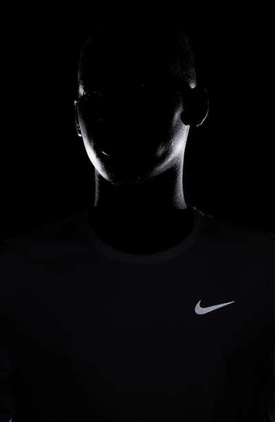 Shop Nike Dri-fit Miler Long Sleeve Running Shirt In White