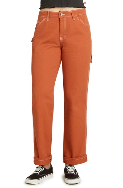 Shop Dickies Relaxed Fit Carpenter Pants In Auburn