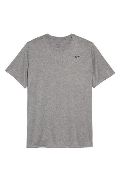 Shop Nike Legend 2.0 Dri-fit Training T-shirt In Carbon Heather/ Black