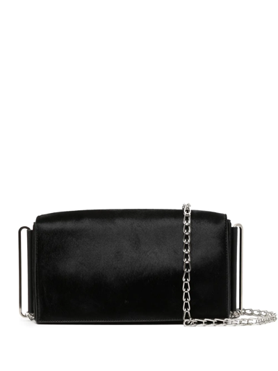 Shop Dion Lee Chain-link Crossbody Bag In Black