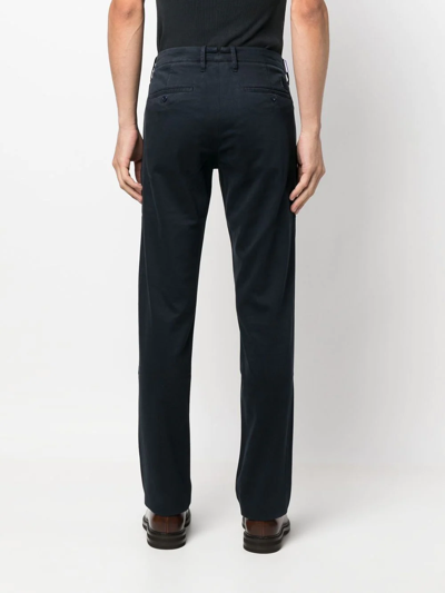 Jacob Cohen Straight-leg Twill Trousers In Blau