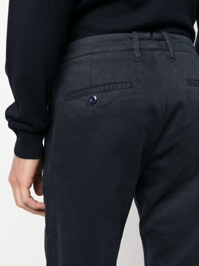 Jacob Cohen Straight-leg Twill Trousers In Blau