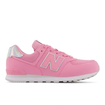 New Balance Kids Pink 574 Sneakers In Pink/white | ModeSens