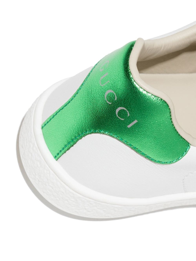 Shop Gucci Ace Touch-strap Sneakers In White