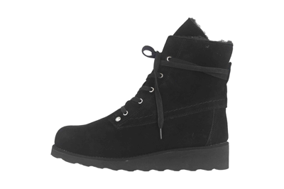 Pre-owned Bearpaw Stiefel Krista Solids Black Ii Damenschuhe Übergrössen Schwarz