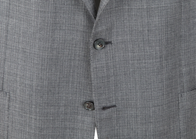 Pre-owned Brioni Herren Sakko Blazer Jacke Jackett Aus Wolle, Seide & Leinen Grau Grösse 60