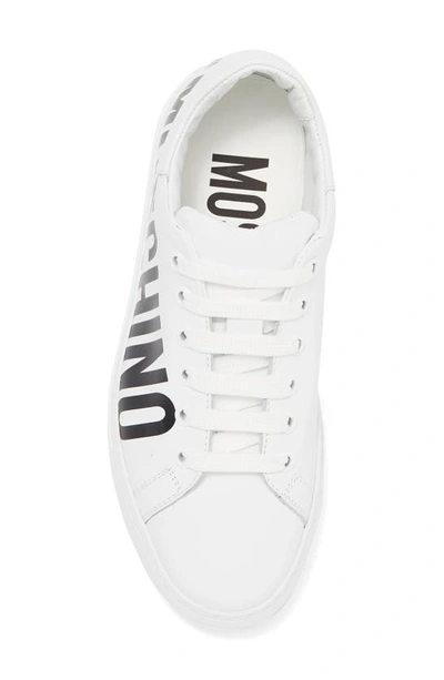 Shop Moschino Lace-up Sneaker In White