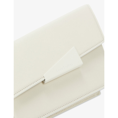 Shop Acne Studios Distortion Leather Cross-body Bag In White