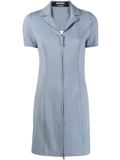 Shop Jacquemus Women La Robe Tangelo Dress In Light Blue