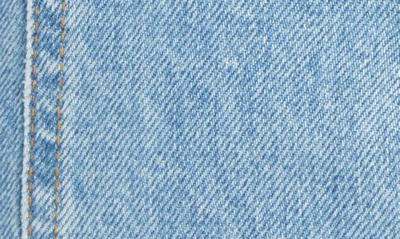 Shop Balmain Button Detail Sleeveless Denim Minidress In 6fc 6fc Bleu Jean Clair