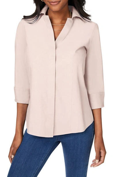 Shop Foxcroft Taylor Fitted Non-iron Shirt In Birch Wood