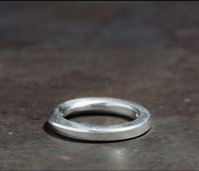 Shop Werkstatt:münchen Werkstatt Munchen Twisted Ring M1280 In Silver