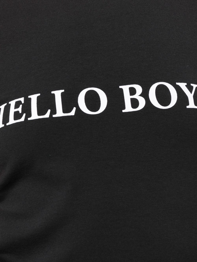 Shop Vetements Women Hello Boys Fitted T-shirt In Black