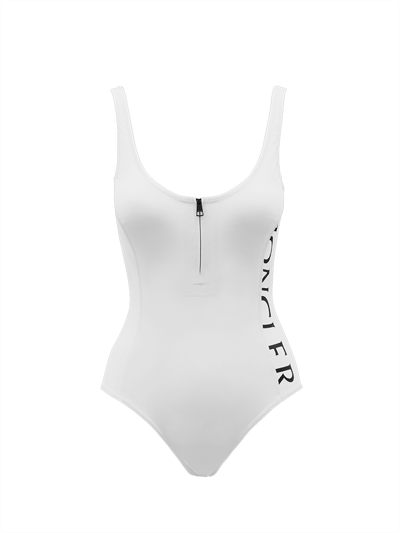 Shop Moncler One-piece Swimsuit With Logo