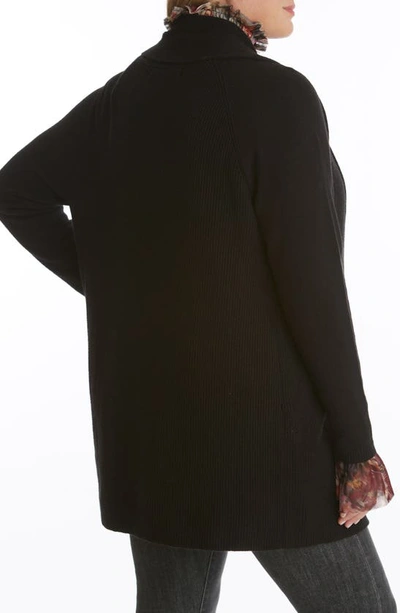 Shop Adyson Parker Step Hem Tunic Sweater In Black