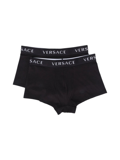 Versace Men's Black Other Materials Underwear & Swimwear | ModeSens