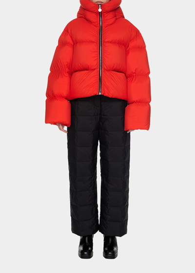 Shop Ienki Ienki Kenny Oversize Puffer Jacket In Soft Red