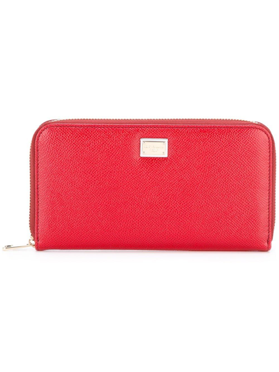 Shop Dolce E Gabbana Women's  Red Leather Wallet