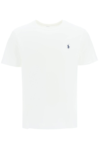 Shop Polo Ralph Lauren Custom Slim Fit T Shirt With Logo In White