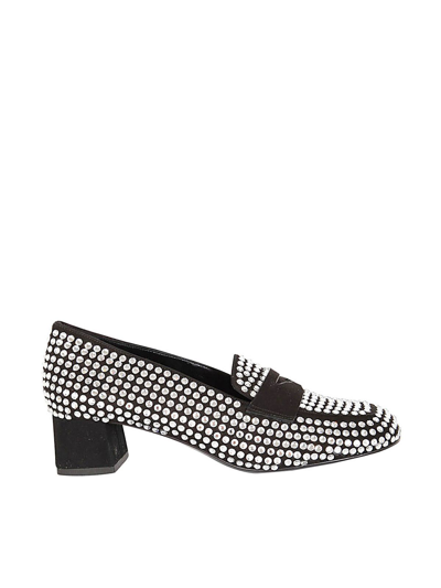 Shop Eddy Daniele Women's  Black Other Materials Loafers