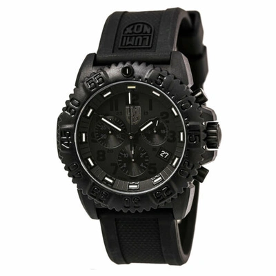 Pre-owned Luminox Men's Watch Navy Seal Colormark Chronograph 3080 Black Strap 3081.bo