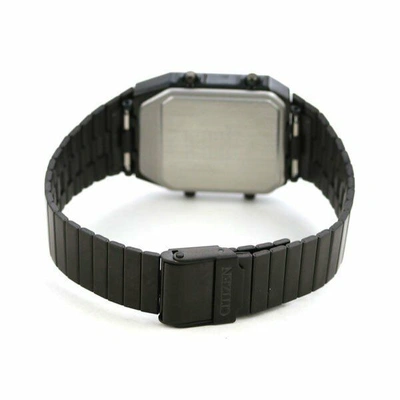 Pre-owned Citizen Ana-digi Temp Jg2105-93e Black Analog Digital Men's Watch From Japan