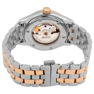 Pre-owned Mido Belluna Automatic Diamond Silver Dial Men's Watch M0014312203692