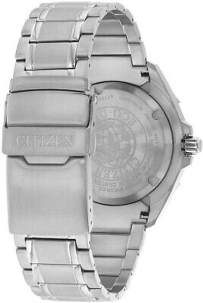 Pre-owned Citizen Silver Mens Analogue Watch Promaster Land Bn0201-88l