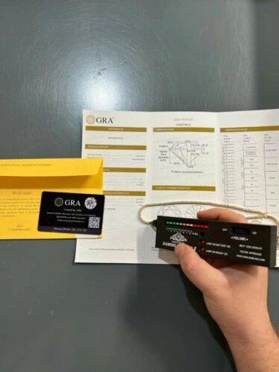 Pre-owned Silver 2mm Moissanite 14k Gold Plated  Tennis Chain Necklace Pass Diamond Test