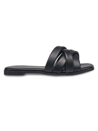 Shop French Connection Women's Shore Crossover Sandals In Black