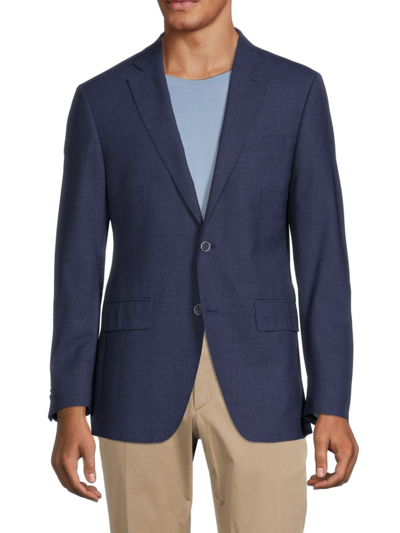 Shop Saks Fifth Avenue Men's Modern Fit Wool Sportcoat In Navy