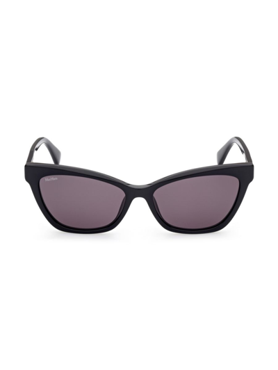 Shop Max Mara Women's 58mm Cat-eye Sunglasses In Black