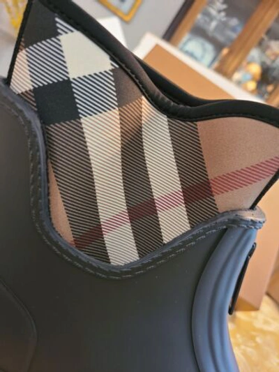 Pre-owned Burberry $700 Men's  Monogram Boots Zip Limited Edition Sz 10 Authentic In Multicolor