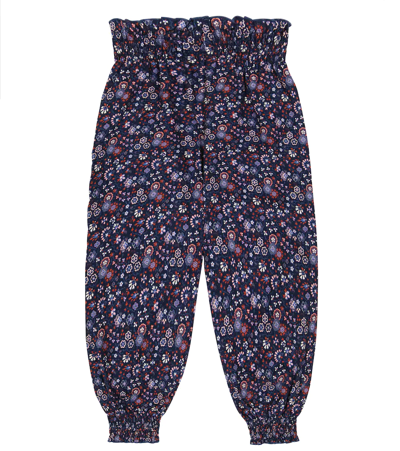 The New Society Baby Felicity Corduroy Cotton Pants In Blue