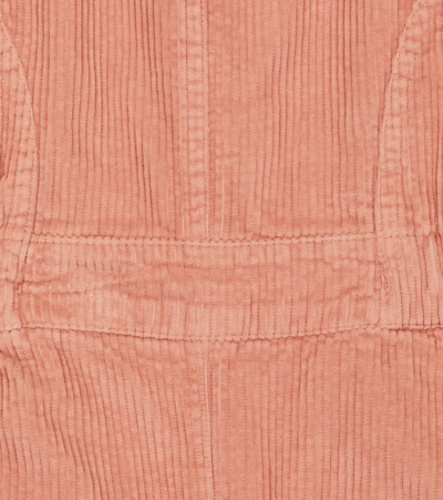 The New Society Zoe Corduroy Cotton Overalls In Petal