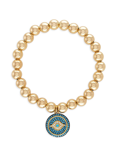 Shop Alexa Leigh Women's 14k Gold-filled Bead & Charm Stretch Bracelet