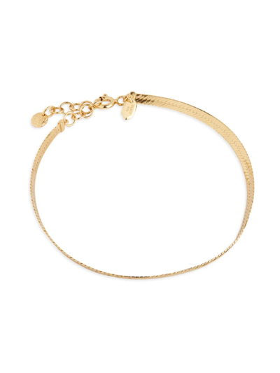 Shop Maria Black Women's Futuro Sentiero 22k Gold-plated Snake Chain Bracelet