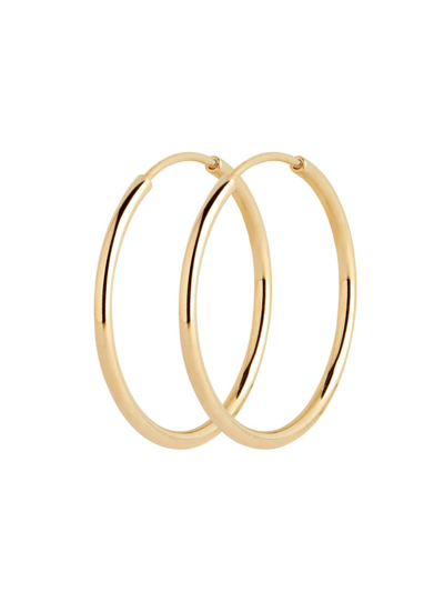 Shop Maria Black Women's Señorita 20 22k-gold-plated Hoop Earrings
