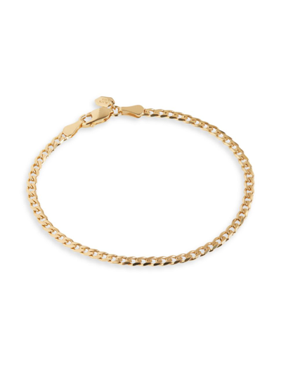 Shop Maria Black Women's Saffi 22k-gold-plated Small Curb-chain Bracelet