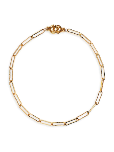 Shop Alighieri Women's The Molten Link Layer 24k-gold-plated Paper-clip Chain Necklace